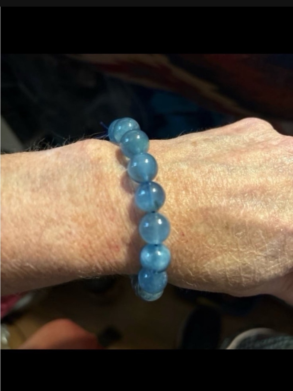 Blue Beaded Stretch Bracelet - Women Jewelry